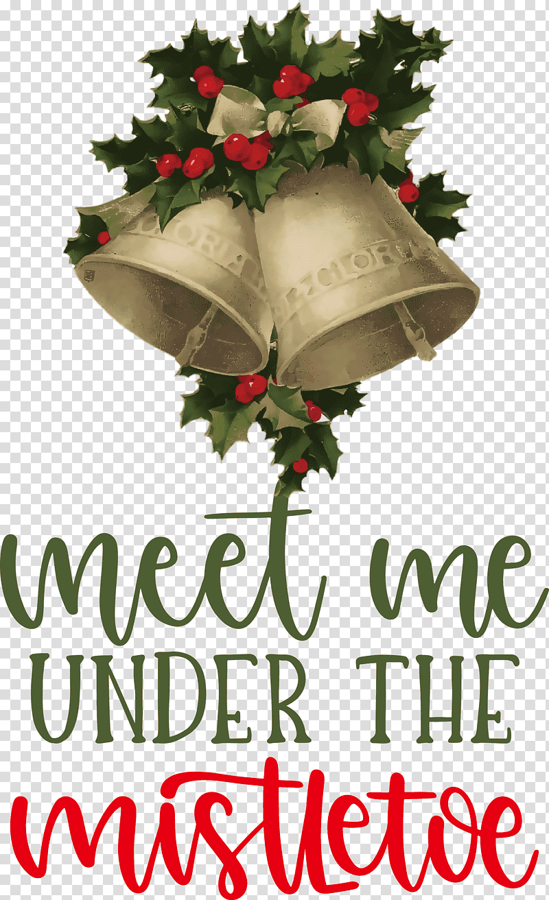 Meet Me Under The Mistletoe Mistletoe, Cut Flowers, Holly, Christmas Day, Floral Design, Christmas Ornament M, Meter transparent background PNG clipart