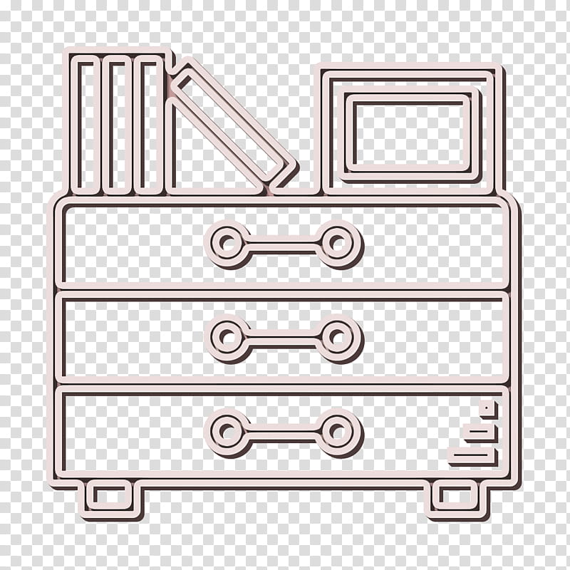 Drawers icon Home Equipment icon Drawer icon, Line transparent background PNG clipart