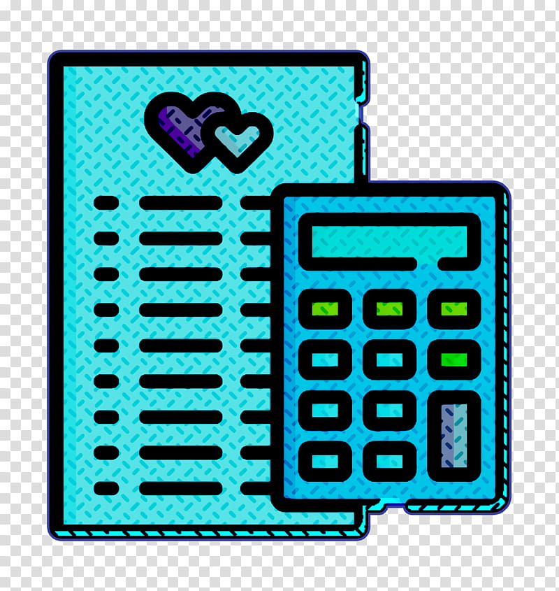 Heart icon Wedding cost icon Wedding icon, Numeric Keypad, Calculator, Telephony, Meter, Area, Line, Number transparent background PNG clipart
