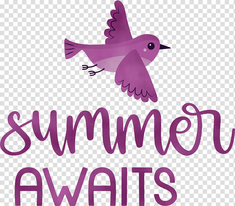 birds logo pollinator lilac / m lilac m, Summer
, Summer Vacation, Watercolor, Paint, Wet Ink, Beak transparent background PNG clipart