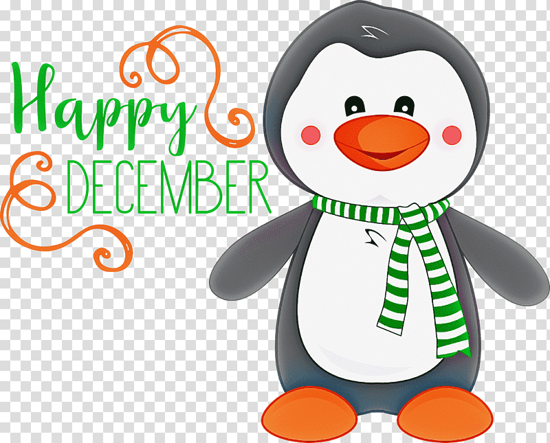 Happy December Winter, Winter
, Poster, Penguins, Cartoon transparent background PNG clipart