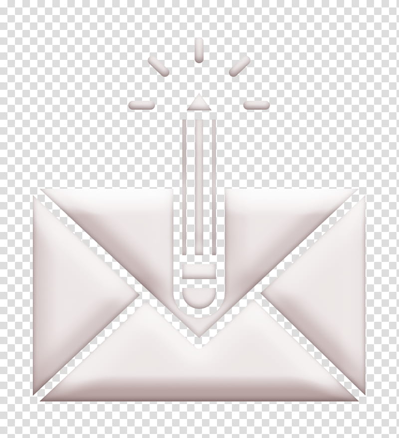 Creative icon Letter icon Envelope icon, Text, Logo, Symmetry, Line, Blackandwhite, Emblem, Symbol transparent background PNG clipart