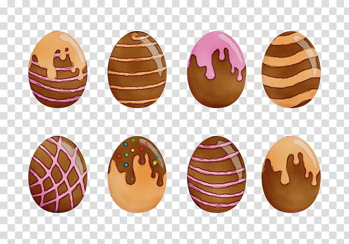 Easter egg, Watercolor, Paint, Wet Ink, Food, Easter
, Praline, Chocolate transparent background PNG clipart
