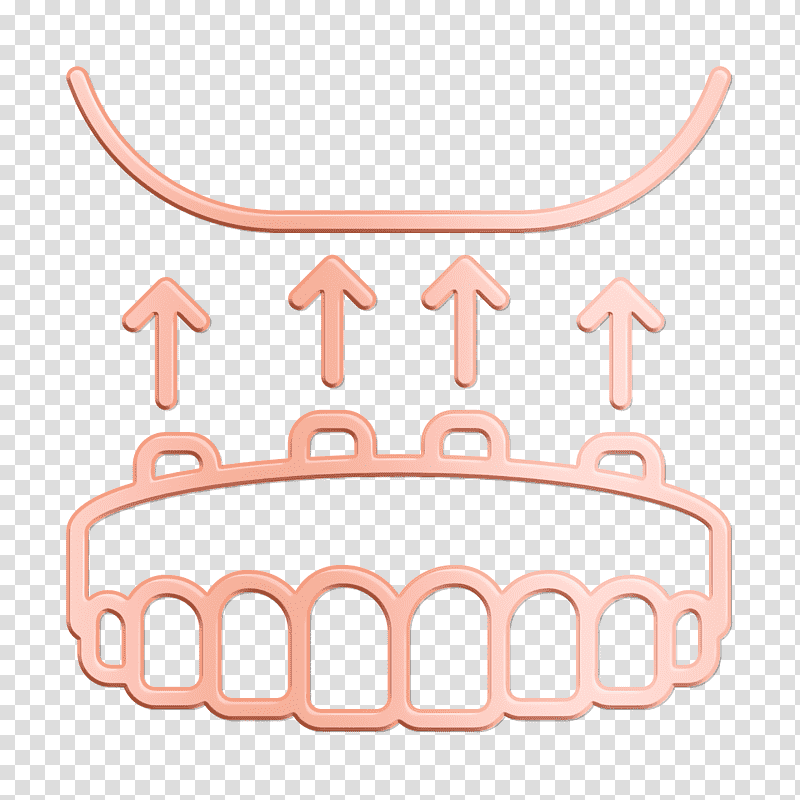 Dentures icon Dental icon Dentistry icon, Line, Meter, Fashion, Geometry, Mathematics transparent background PNG clipart