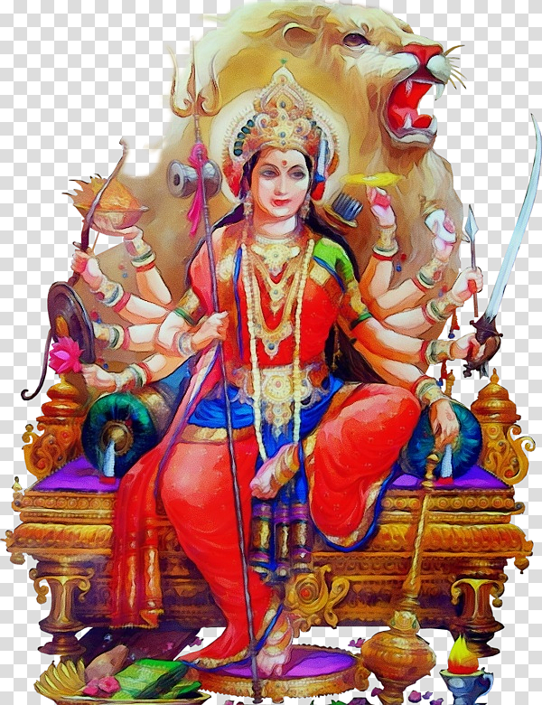 Durga Puja, Watercolor, Paint, Wet Ink, Sri Durga Malleswara Swamy Varla Devasthanam, Devi, Kali transparent background PNG clipart
