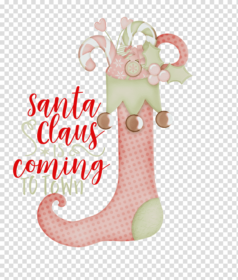 Christmas ornament, Santa Claus Is Coming, Christmas , Watercolor, Paint, Wet Ink, Christmas ing transparent background PNG clipart
