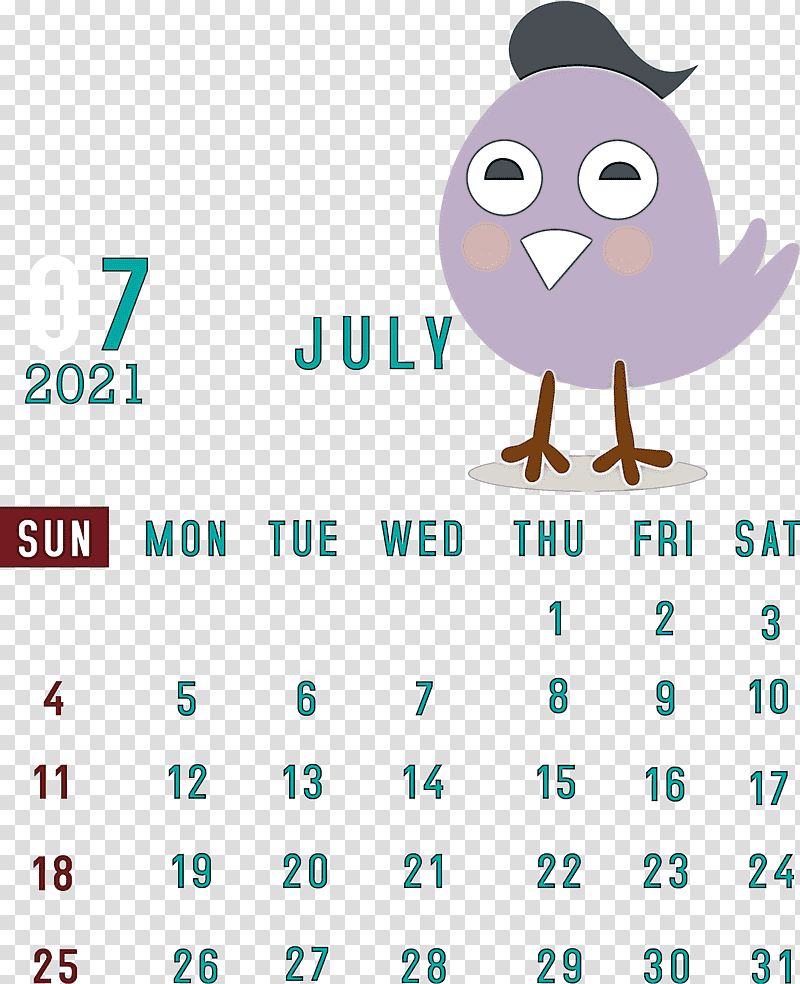 July 2021 Calendar July Calendar 2021 Calendar, Htc Hero, Logo, Birds, Diagram, Meter, Beak transparent background PNG clipart