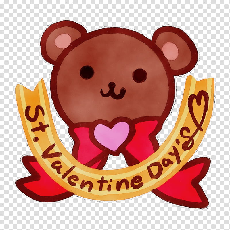 Valentine's Day, Watercolor, Paint, Wet Ink, Valentines Day, Bears, Teddy Bear, Gift transparent background PNG clipart