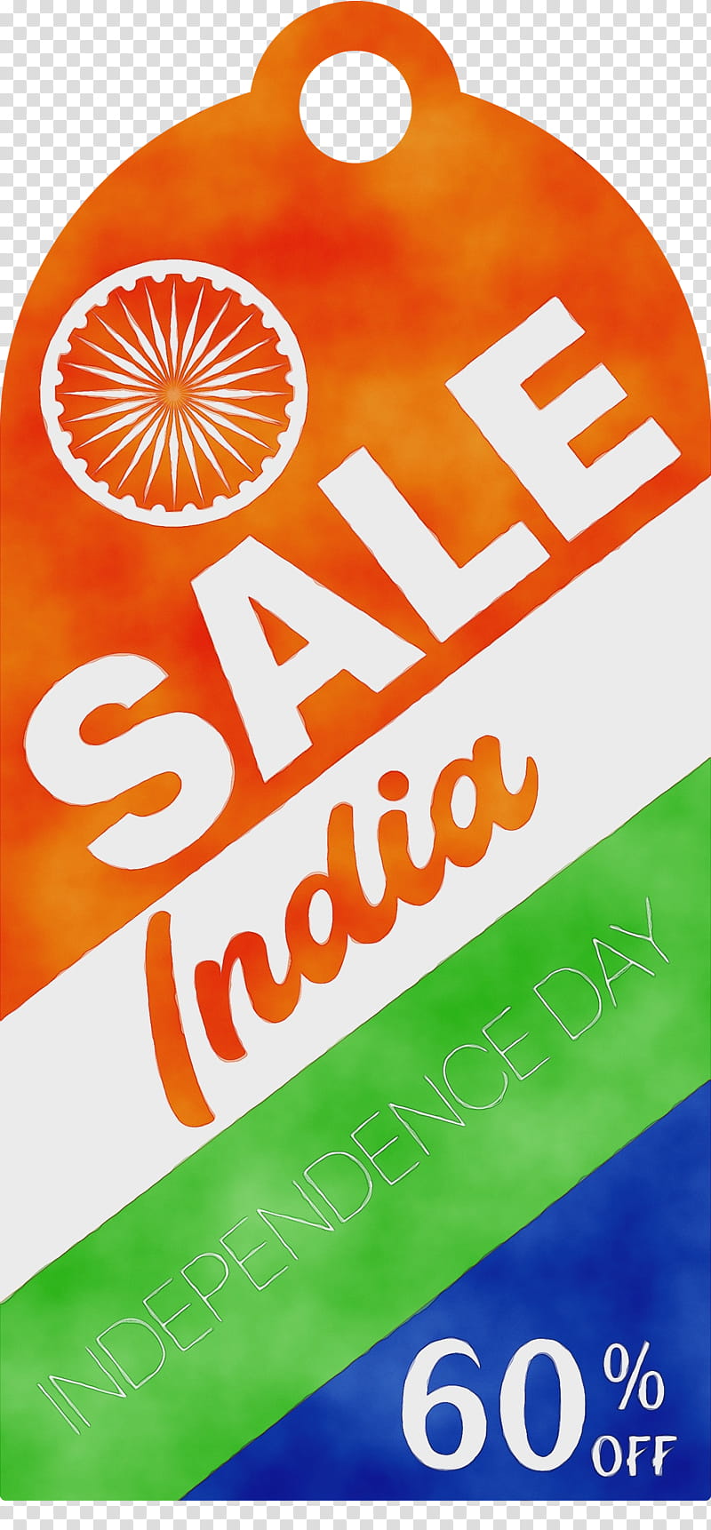 Flag of India, India Indenpendence Day Sale Tag, India Indenpendence Day Sale Label, Watercolor, Paint, Wet Ink, Logo, Labelm transparent background PNG clipart