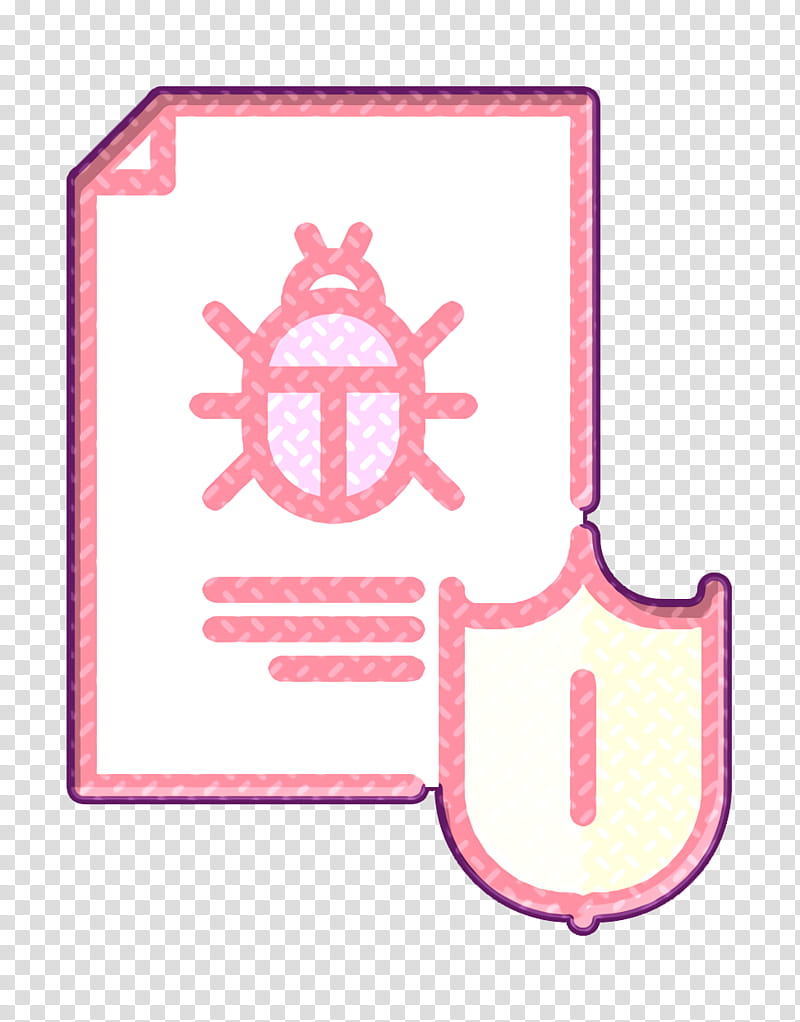 Data Protection icon Hacker icon File icon, Pink, Text, Magenta transparent background PNG clipart