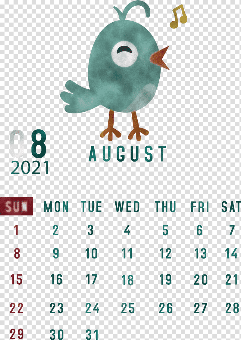 August 2021 Calendar August Calendar 2021 Calendar, Calendar System, January Calendar, Month, Meter, Nexus S, Google transparent background PNG clipart