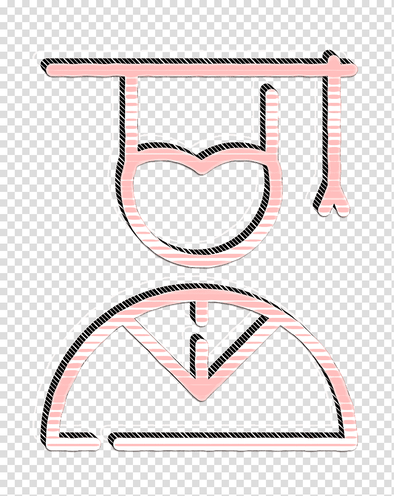 High School Set icon Cap icon Graduate icon, Symbol, Chemical Symbol, Line, Meter, M095, Chemistry transparent background PNG clipart