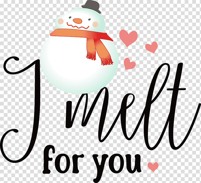 Christmas Day, I Melt For You, Snowman, Winter
, Watercolor, Paint, Wet Ink transparent background PNG clipart