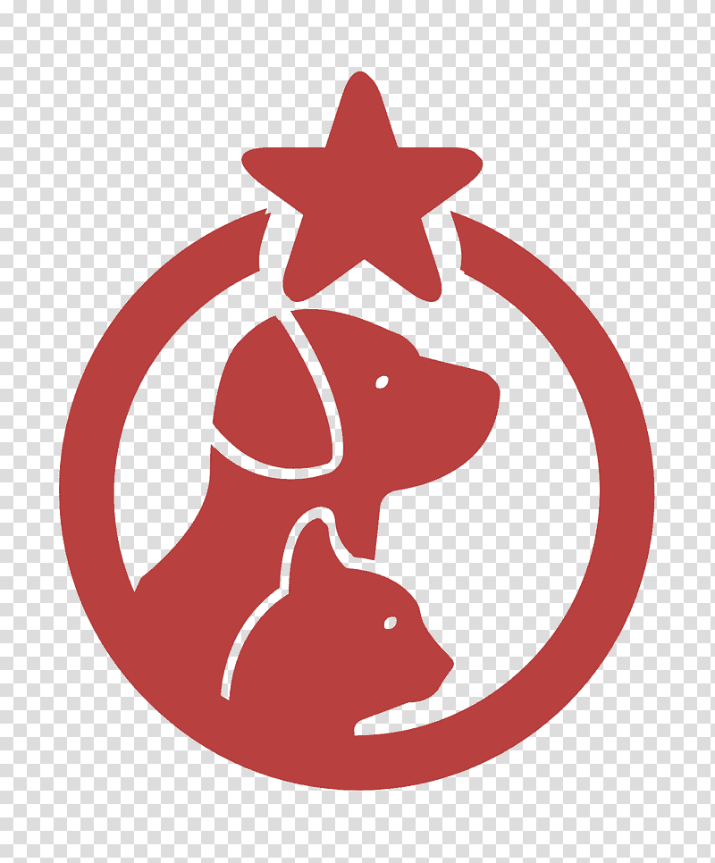 Pets hotel symbol with a dog and a cat in a circle with one star icon animals icon Dog icon, Pet Hotel Icon, Red Barn Veterinary Medical Center, Veterinarian, Pet Sitting, Kitten, Pet Shop transparent background PNG clipart