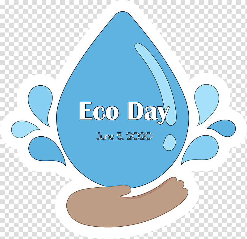 Eco Day Environment Day World Environment Day, Logo, Water, Cartoon, Moisture, Line Art, Meter transparent background PNG clipart