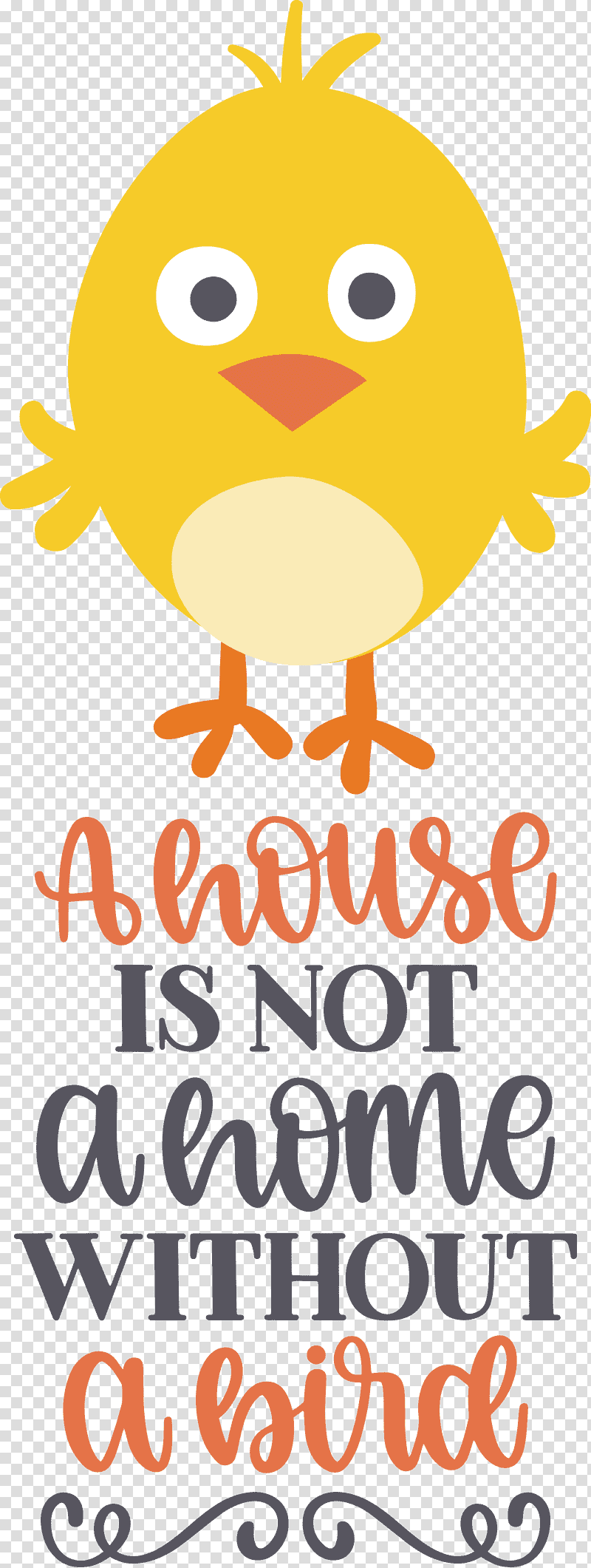 Bird Quote Bird Home, House, Yellow, Line, Meter, Beak, Happiness transparent background PNG clipart