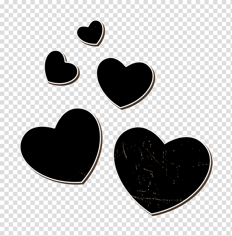 Hearts group icon Heart icon Love Is In The Air icon, Shapes Icon, Silhouette, Logo transparent background PNG clipart