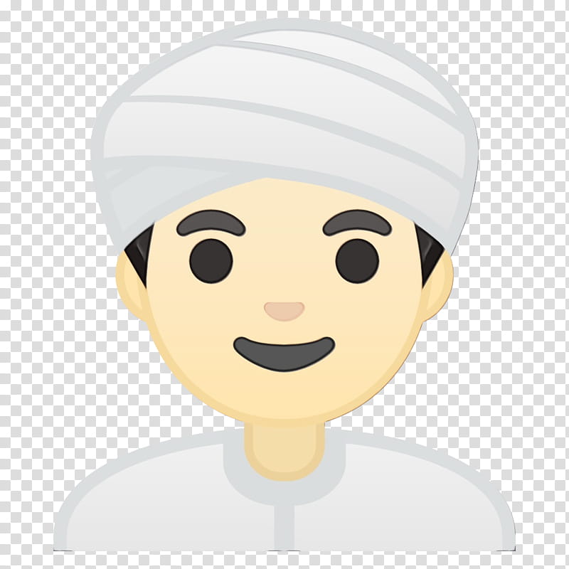 Emoji Face, Human Skin Color, Turban, Person, Hat, Light Skin, Construction Worker, Dungarees transparent background PNG clipart