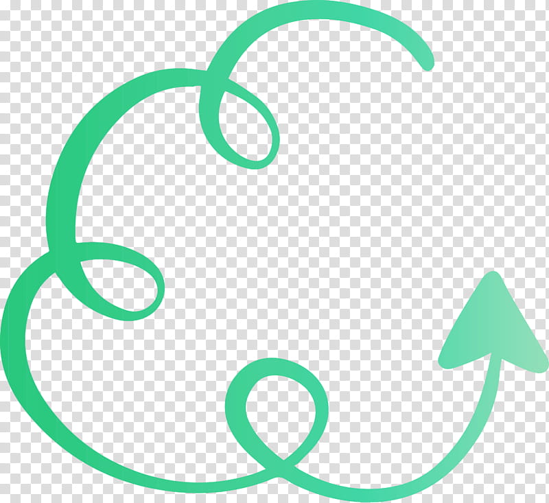 green line circle symbol, Boho Arrow, Cute Arrow, Watercolor, Paint, Wet Ink transparent background PNG clipart