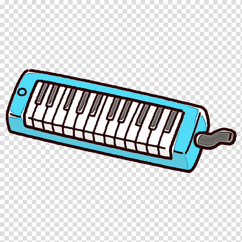 melodica technology musical instrument, School Supplies, Watercolor, Paint, Wet Ink transparent background PNG clipart
