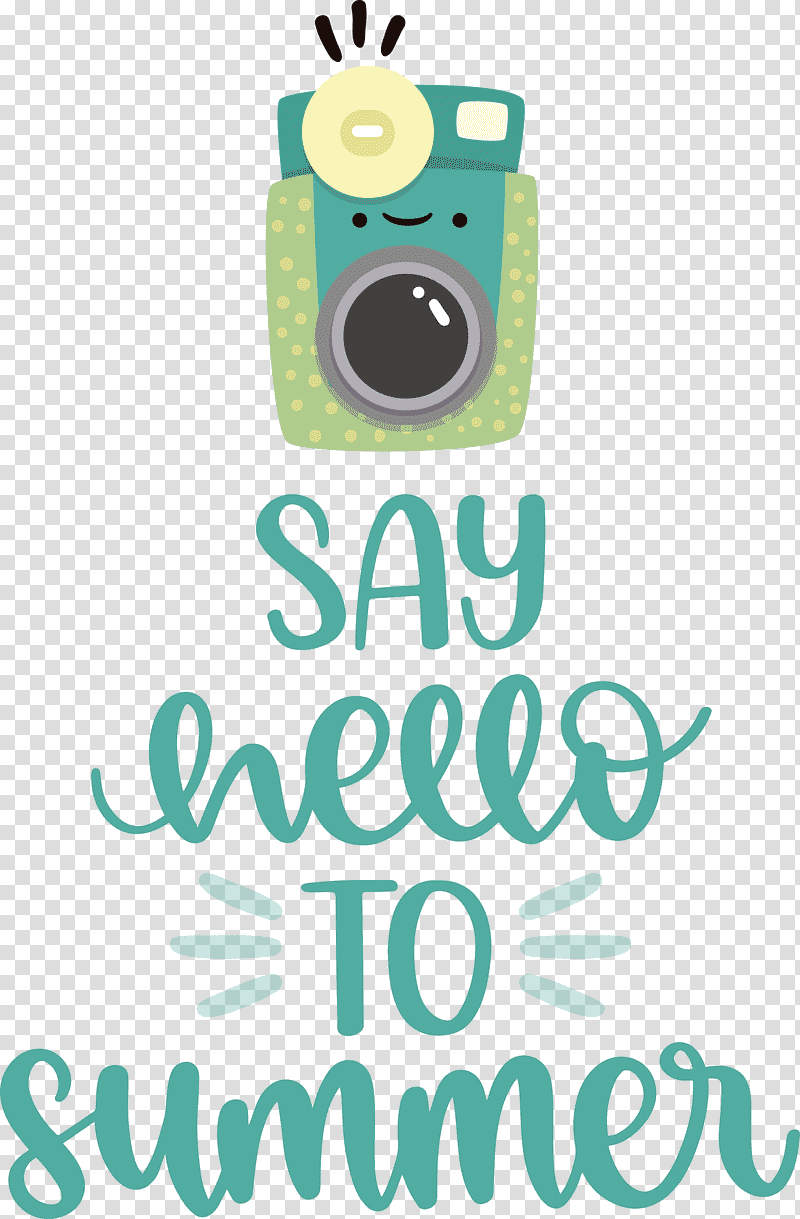 Say Hello to Summer Summer Hello Summer, Summer
, Logo, Green, Teal, Line, Meter transparent background PNG clipart