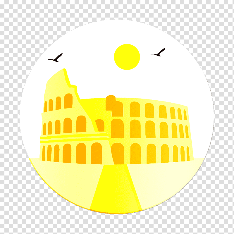 Coliseum icon Landscapes icon Rome icon, Colosseum, Roman Forum, Palatine Hill, Piazza Venezia, Colossus Of Nero, Amphitheater transparent background PNG clipart