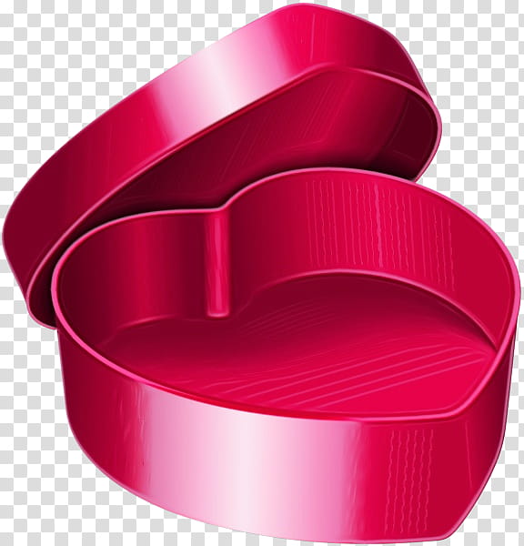 bread pan red cookie cutter magenta plastic, Watercolor, Paint, Wet Ink transparent background PNG clipart
