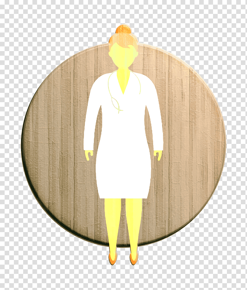 Professions icon Doctor icon, M083vt, Yellow, Wood transparent background PNG clipart