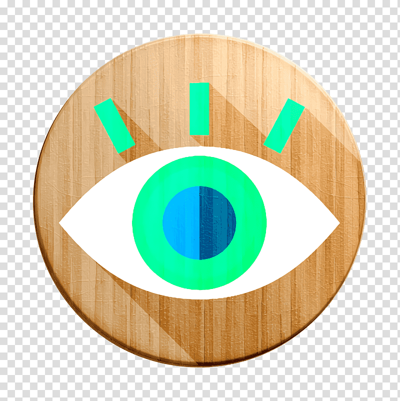 Eye icon Witness icon Law and Justice icon, Symbol, Chemical Symbol, Meter, Teal, Chemistry, Science transparent background PNG clipart