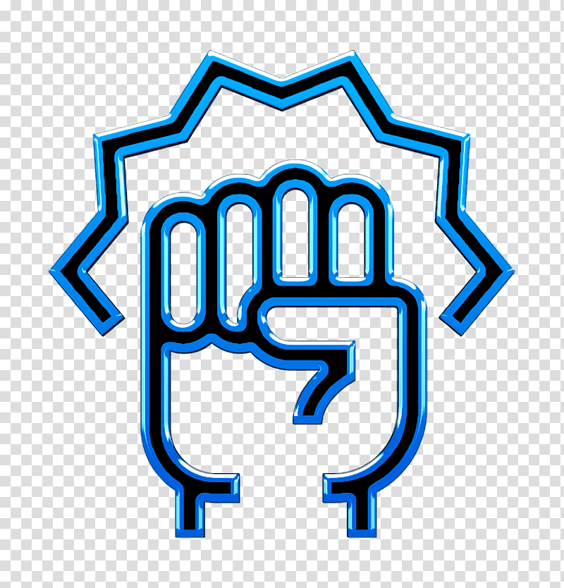 Fist icon Superpower icon Superhero icon, Logo transparent background PNG clipart