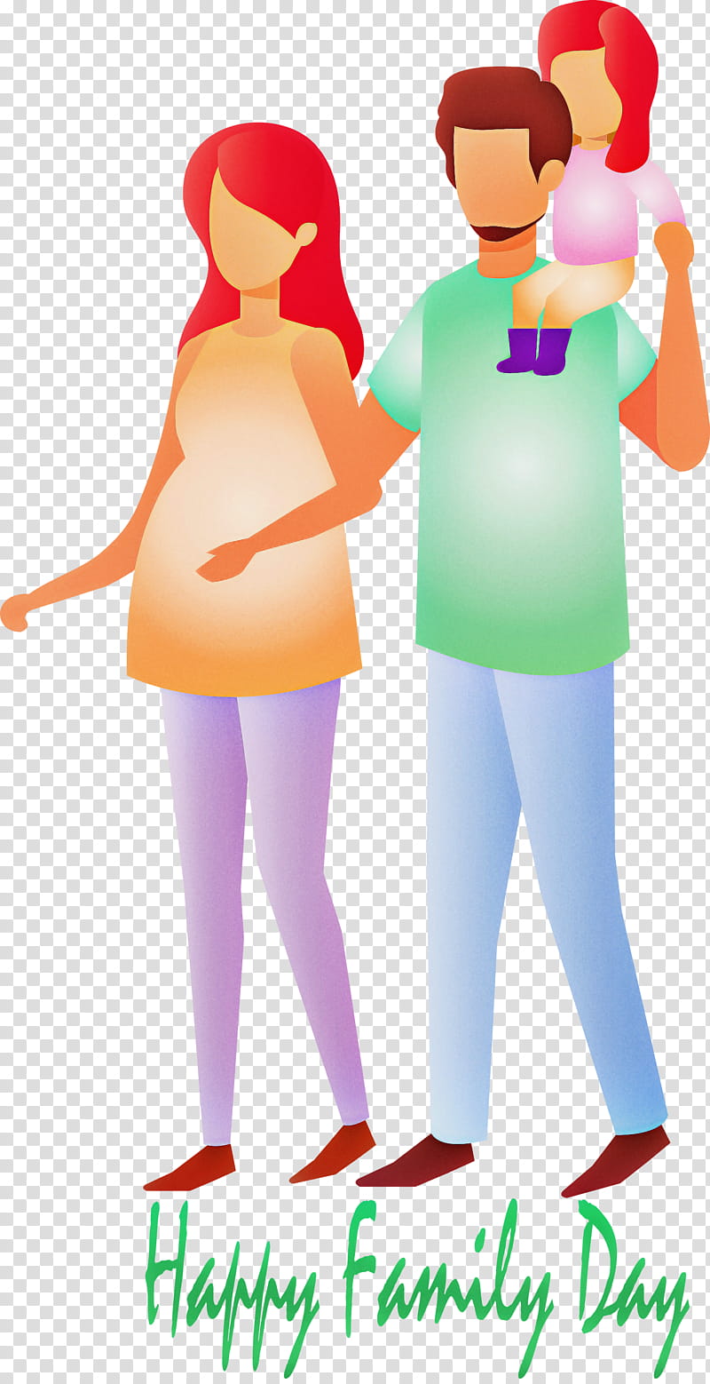 family day, Standing, Cartoon, Fun, Gesture, Costume, Style transparent background PNG clipart