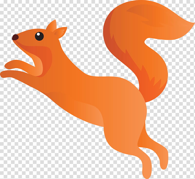 Orange, Watercolor Squirrel, Animal Figure, Tail, Eurasian Red Squirrel, Wildlife, Fawn transparent background PNG clipart