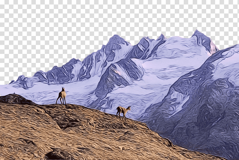 terrain mountain range alps mount scenery, Watercolor, Paint, Wet Ink, Geology, Massif, Arete M Pte Ltd transparent background PNG clipart