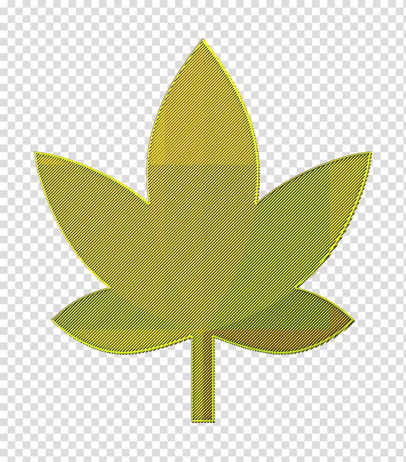 Marijuana icon Holland icon Weed icon, Leaf, Plant Stem, Yellow, Meter, Flower, Tree transparent background PNG clipart