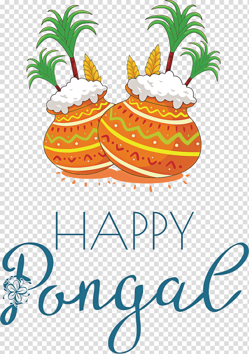 Pongal Happy Pongal, Text transparent background PNG clipart