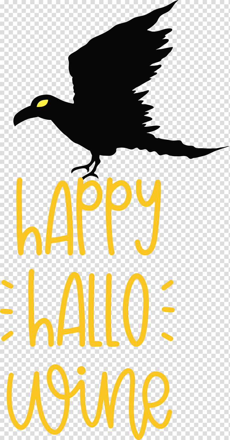 birds beak logo water bird yellow, Happy Halloween, Watercolor, Paint, Wet Ink, Meter, Text, Line transparent background PNG clipart