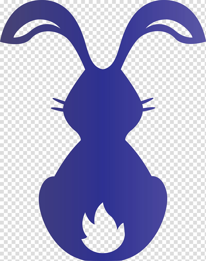 Cute Bunny Easter Day, Cobalt Blue, Violet, Purple, Symbol, Electric Blue transparent background PNG clipart