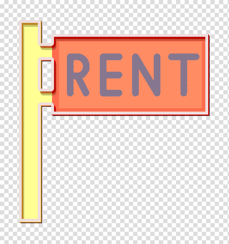 Rental icon Real assets icon Maps and Flags icon, Traffic Sign, Logo, Yellow, Line, Number, Meter transparent background PNG clipart