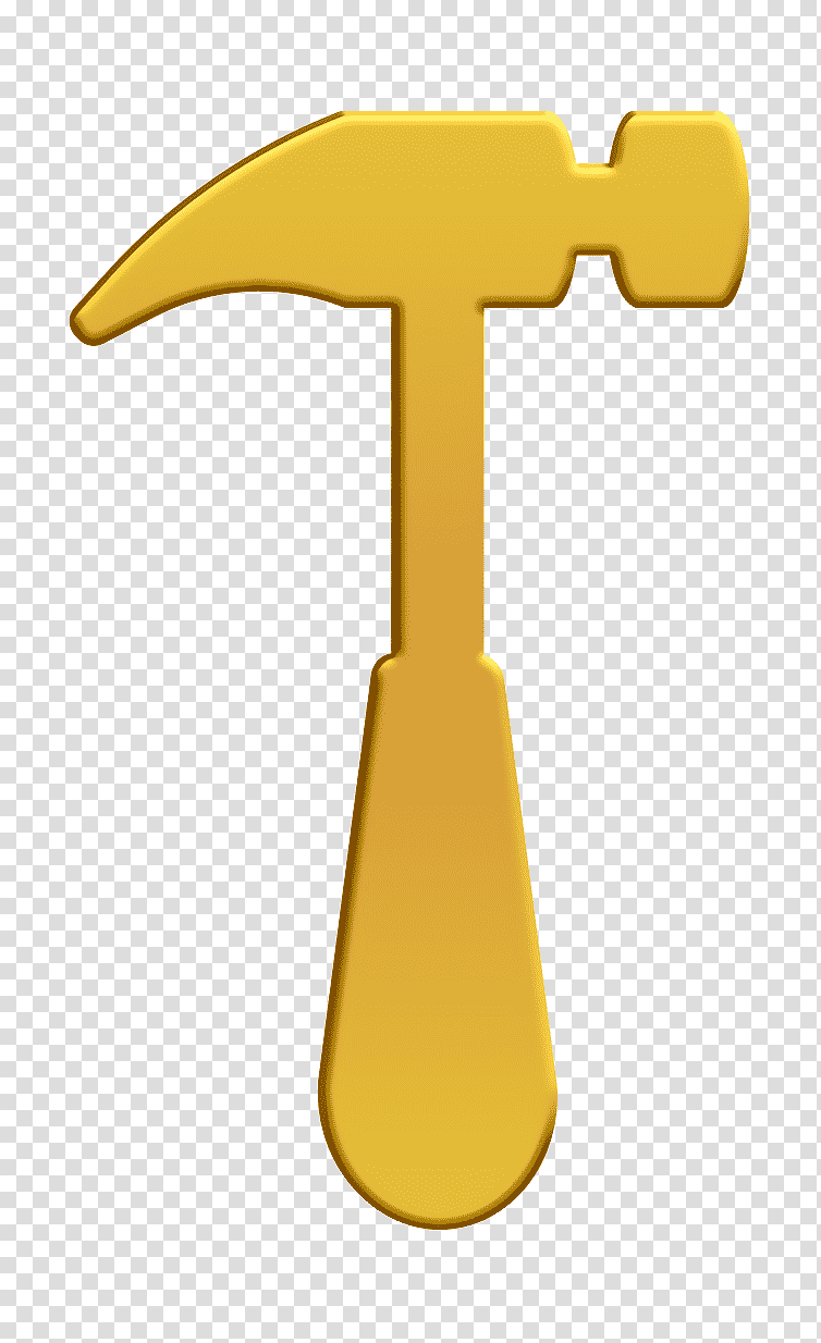 Tech support icon Carpenter Hammer icon Repair icon, Angle, Yellow, Geometry, Mathematics transparent background PNG clipart