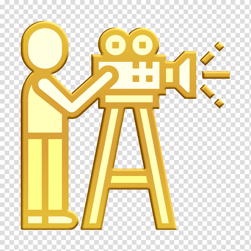 Camera operator icon Camera icon Video Production icon, Videography, Cartoon, Branded Content, Text transparent background PNG clipart