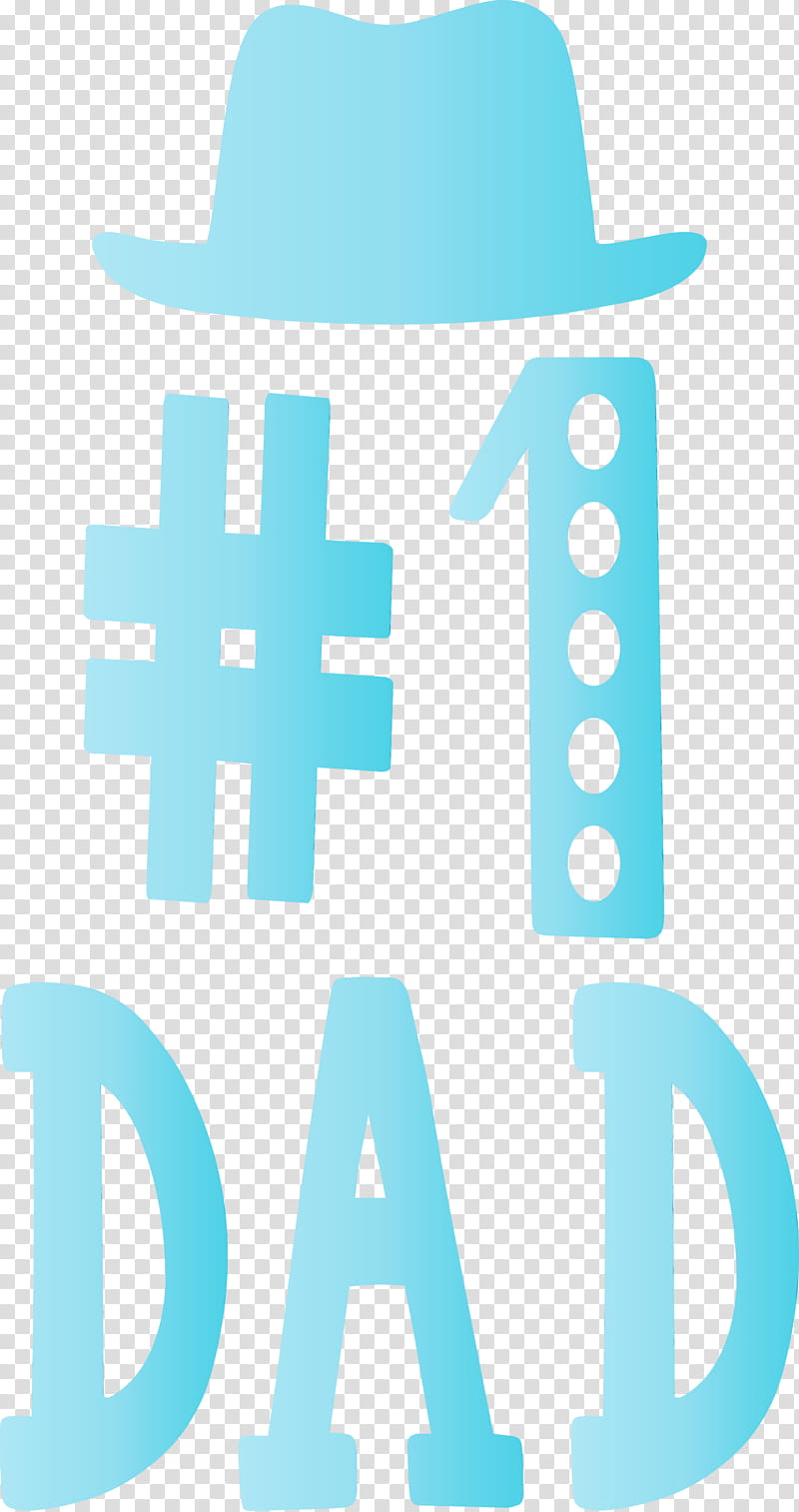 logo symbol aqua m line m, No1 Dad, Happy Fathers Day, Watercolor, Paint, Wet Ink, Text, Microsoft Azure transparent background PNG clipart