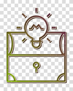 Lightbulb icon Startup icon Valuable icon, Line, Rectangle transparent background PNG clipart thumbnail