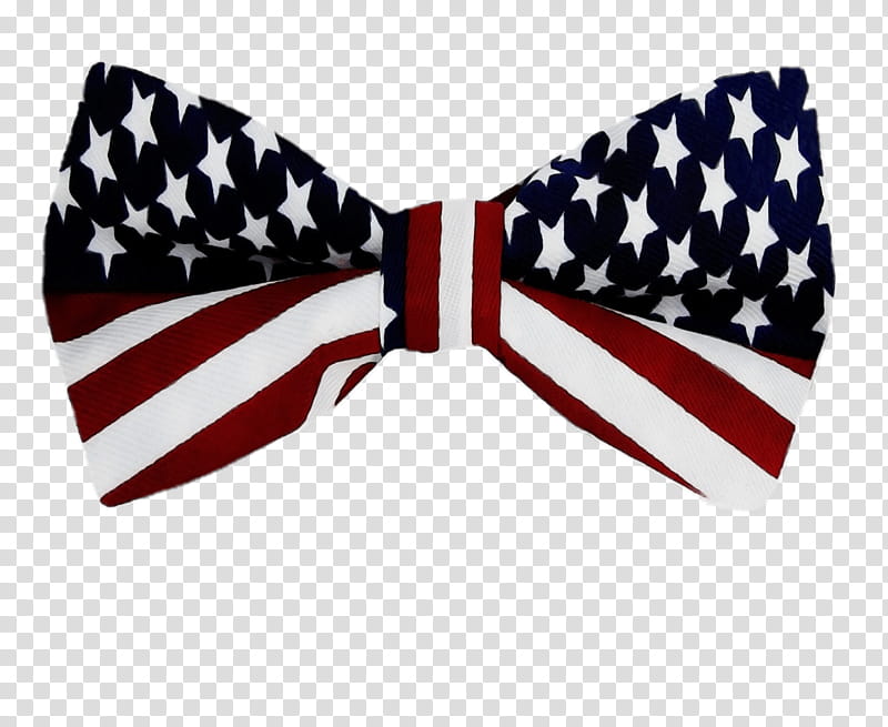 Bow tie, Watercolor, Paint, Wet Ink, Necktie, Flag Of The United States, Red White Blue, Tuxedo transparent background PNG clipart
