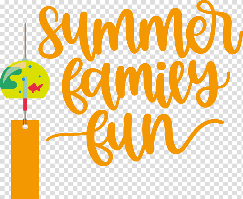 Summer Family Fun Summer, Summer
, Logo, Calligraphy, Yellow, Meter, Line transparent background PNG clipart