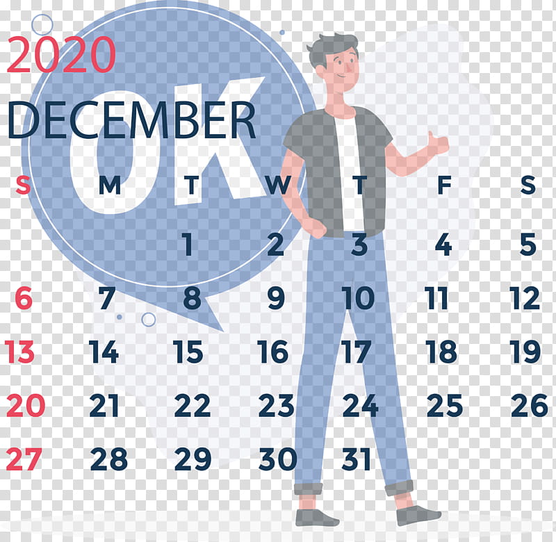 December 2020 Printable Calendar December 2020 Calendar, Logo, Text, Gesture, Sign transparent background PNG clipart