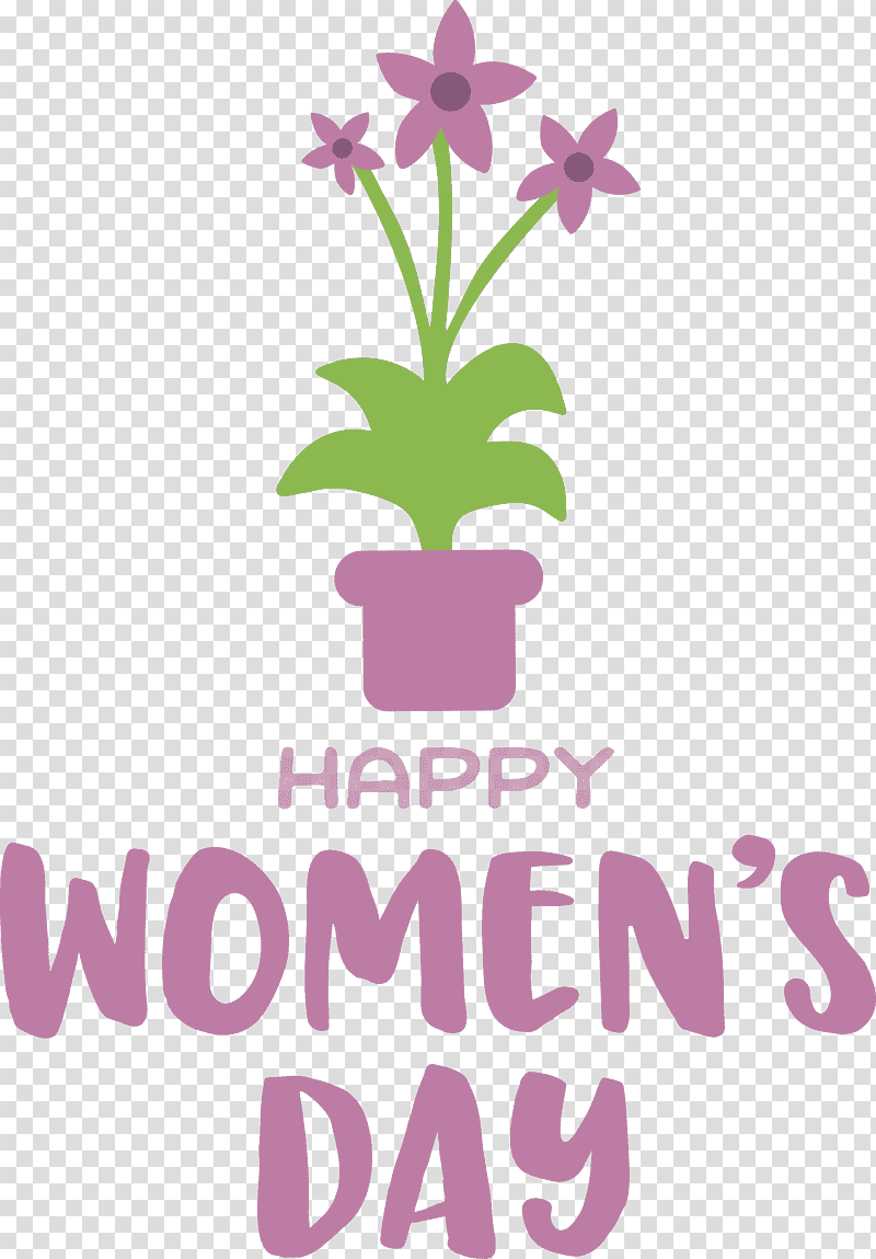 Happy Women’s Day Women’s Day, Cut Flowers, Floral Design, Petal, Logo, Meter, Lavender transparent background PNG clipart