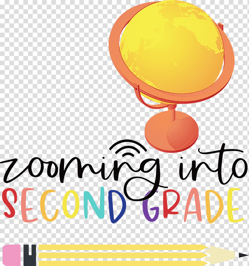 logo yellow balloon meter line, Back To School, Second Grade, Watercolor, Paint, Wet Ink, Happiness transparent background PNG clipart