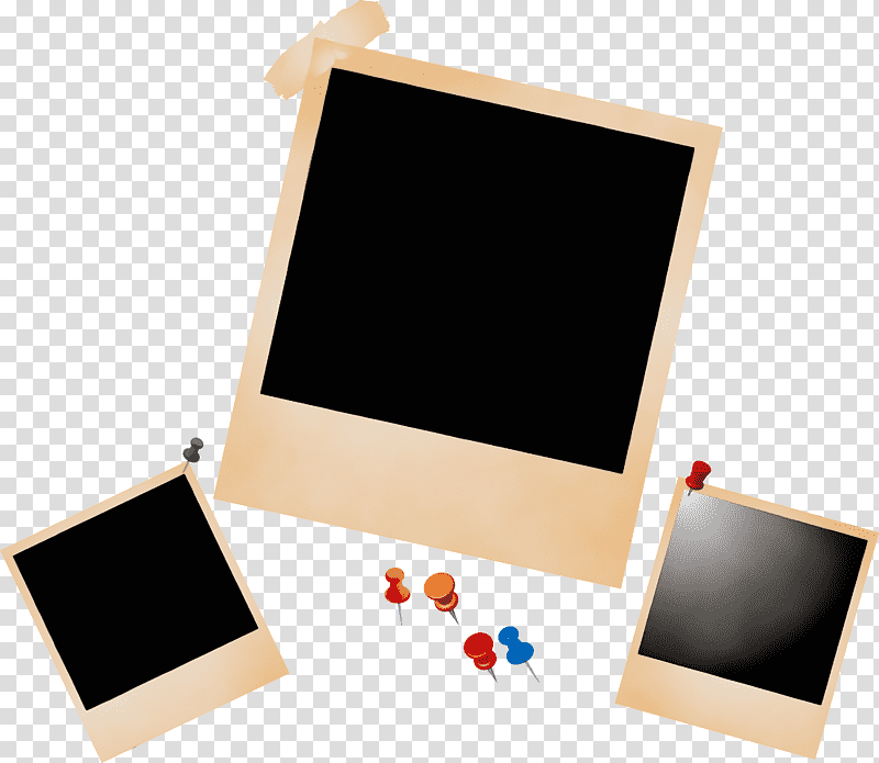 frame, Polaroid Frame, Watercolor, Paint, Wet Ink, Laptop Part, Computer Monitor transparent background PNG clipart