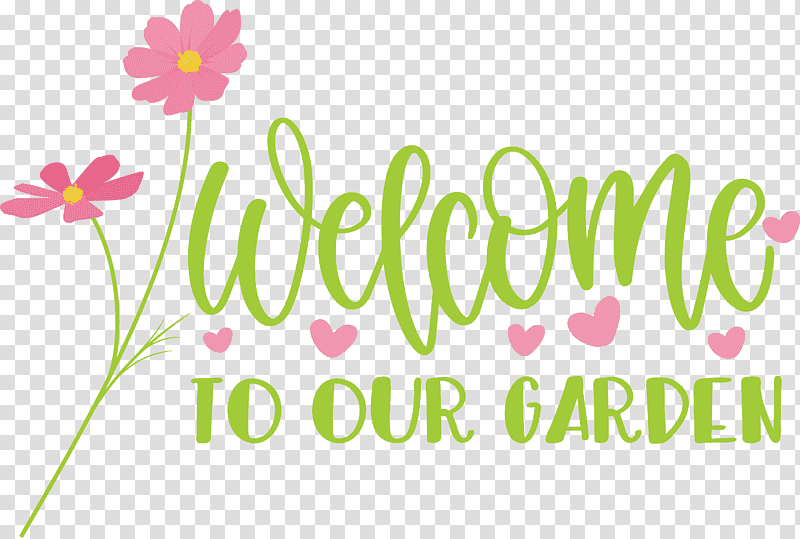 Garden Flower Floral, Welcome To Our Garden, Cricut, Tshirt, Logo, Floral Design, Silhouette transparent background PNG clipart