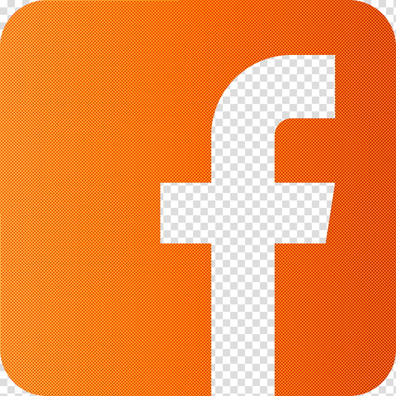 Facebook Square Icon Logo, Orange, Social Media, Color transparent background PNG clipart